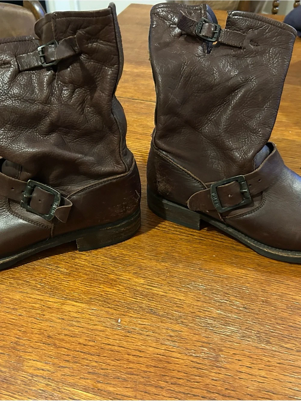 Brown Women’s Leather Boots - Unbranded